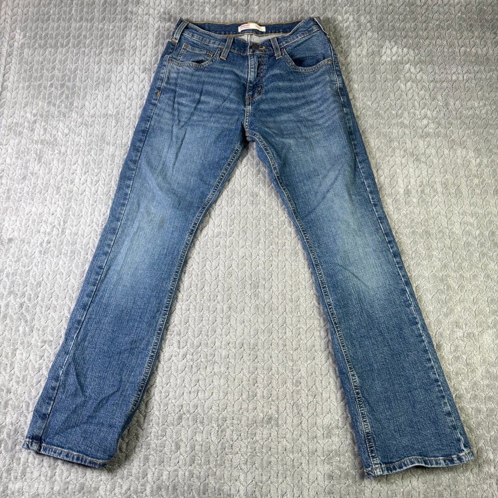 Signature Levi Strauss Bootcut Mid Rise Jeans Medium Wash Blue Denim 28x30